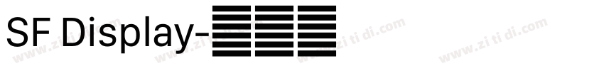 SF Display字体转换 SF Display字体转换